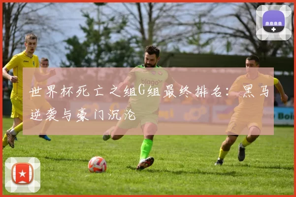 世界杯死亡之组G组最终排名:黑马逆袭与豪门沉沦